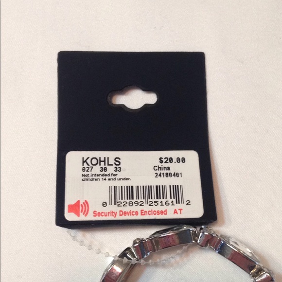 *NWT Silver Sparkly Stretch Bracelet - Picture 5 of 5